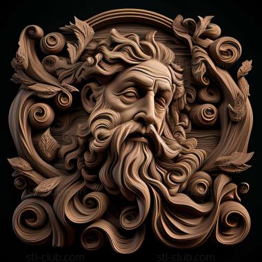 3D model RELIEFCARVED WOODEN (STL)